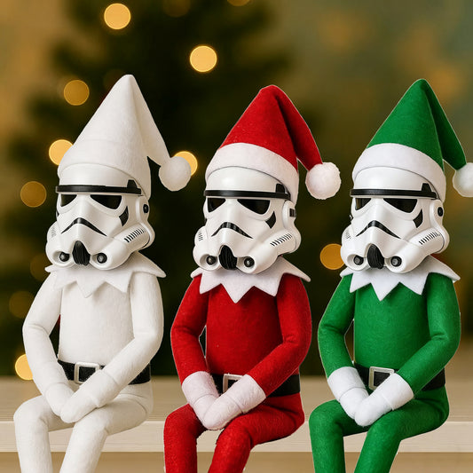 Christmas Elf Doll Stormtrooper Style Holiday Decoration