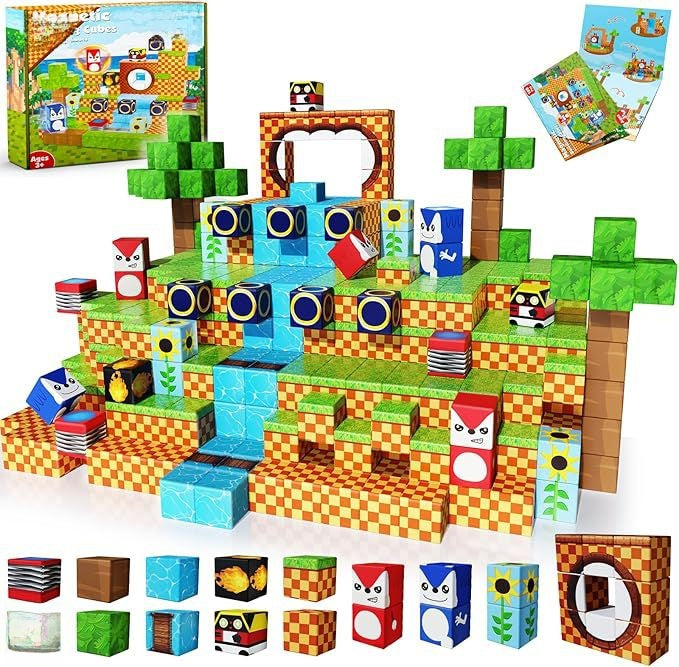 Mini World Magnetic Building Blocks for Kids DIY Castle Construction
