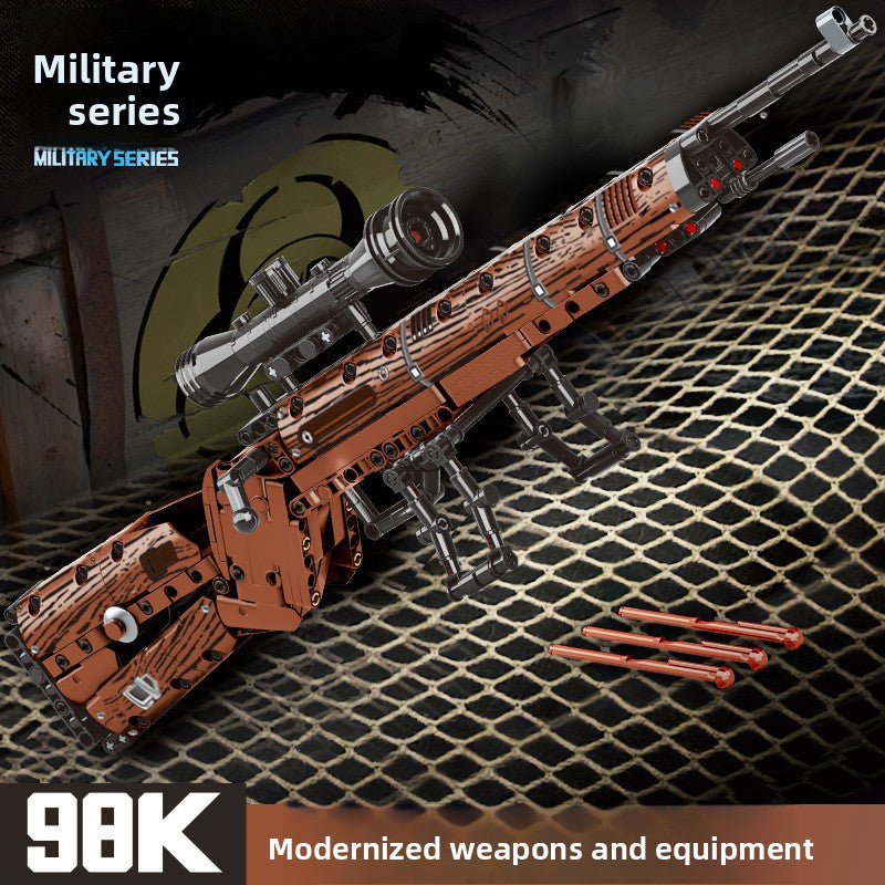 Compatible Lego Military Building Blocks Toy Sniper Rifle Model
