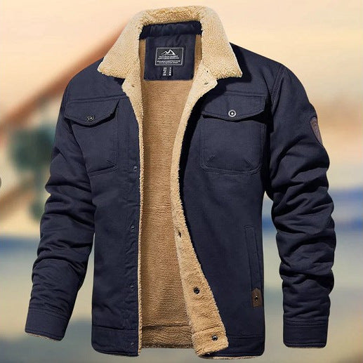 Men's Fleece-Lined Casual Jacket