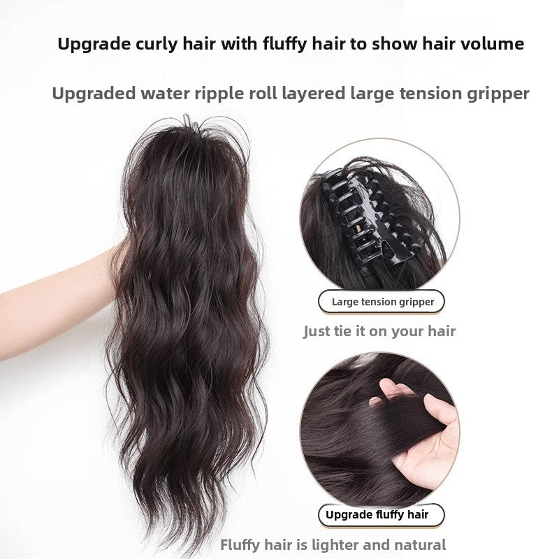 Waterfall Half Tie Clip On Ponytail Wig