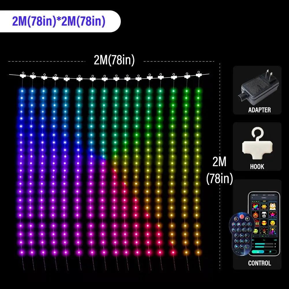 400 LED CURTAIN LIGHTS