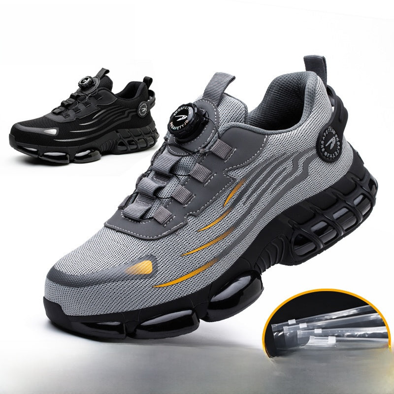 High-Top Safety Work Shoes with Steel Toe Cap