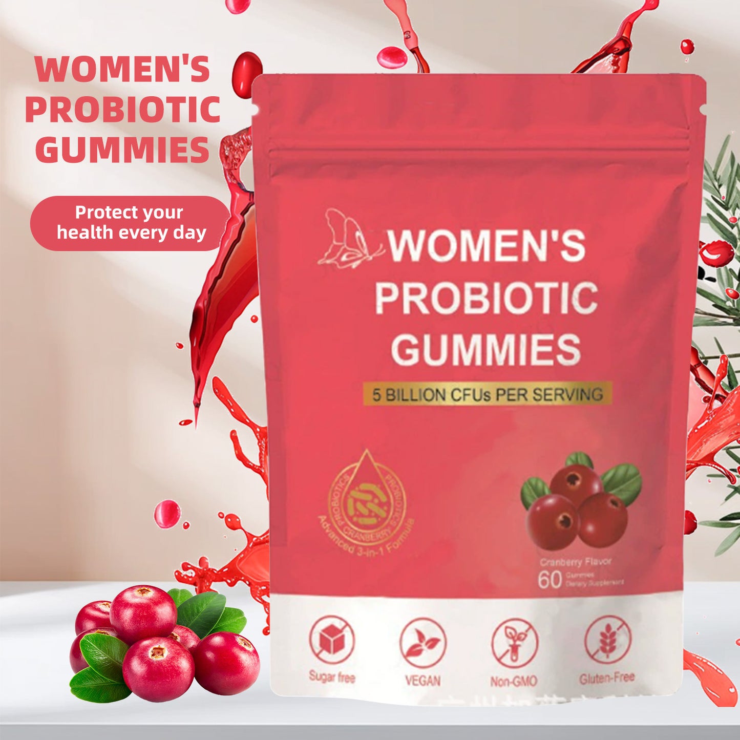 Cranberry Probiotic Gummies