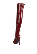 Chimes High Heel Patent Long Boots