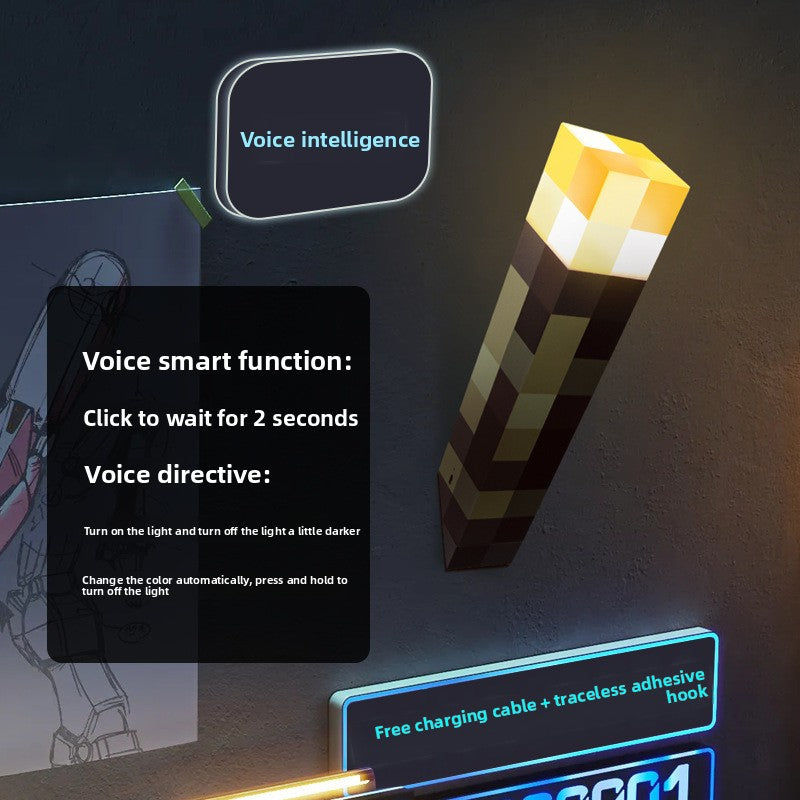 Minecraft Torch Lamp,
