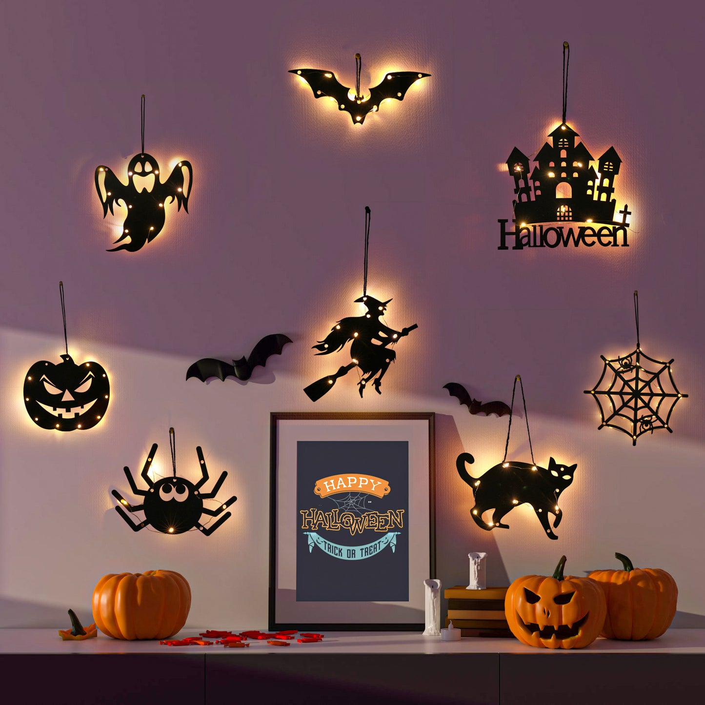 Halloween Glow Party Hanging Decorations