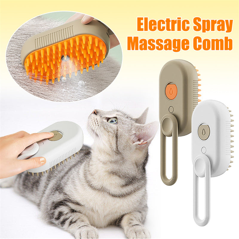 3-in-1 Electric Steam Spray - Pet Grooming Brush