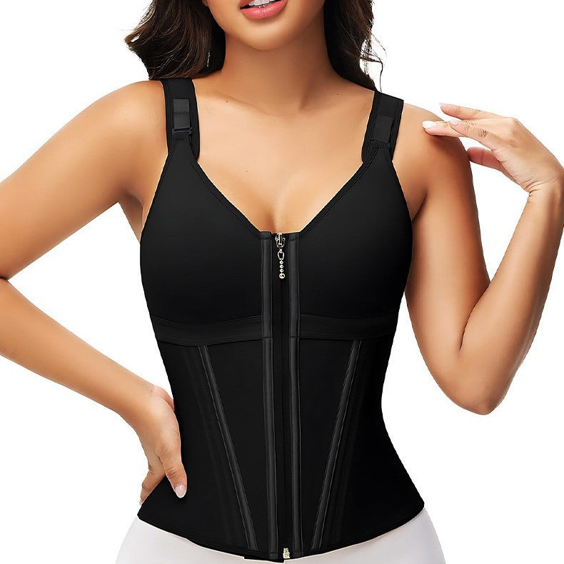 Women's Mesh Shapewear with Built-in Bra Waist Cincher