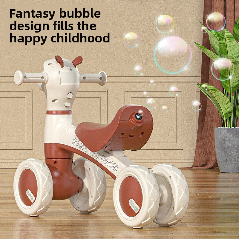 Children's Alpaca Scooter Four-Wheel Balance Walker for Toddlers