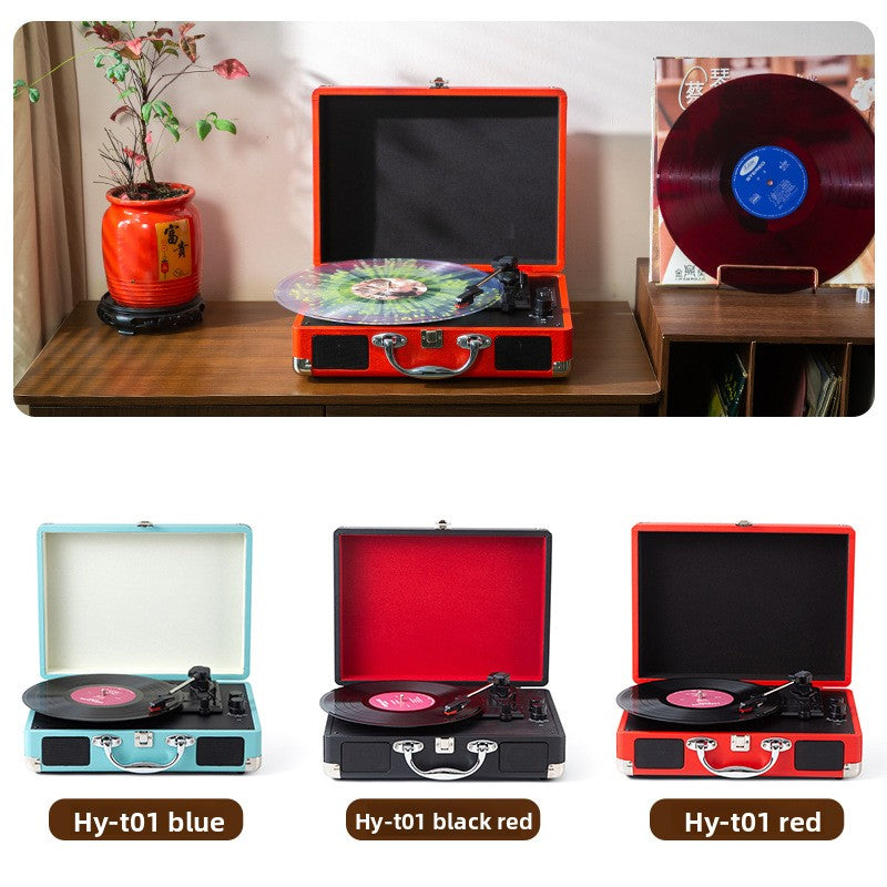 Vinyl Record Player with Bluetooth and USB Playback