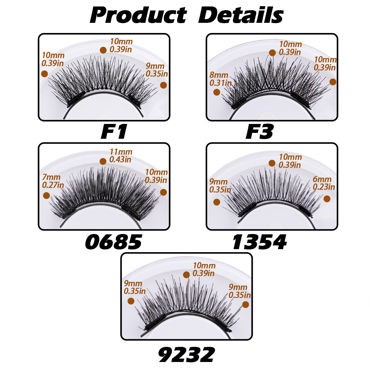 Magnetic False Eyelashes