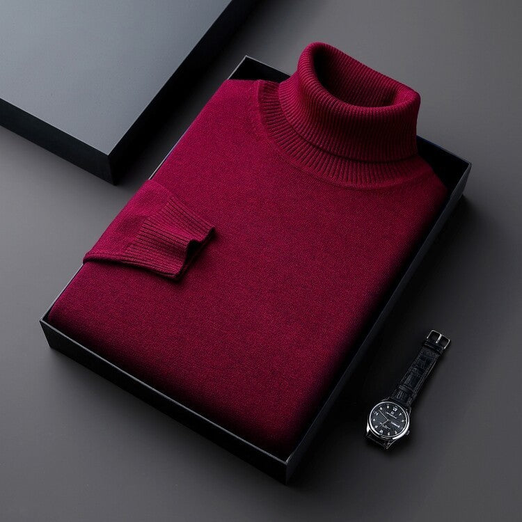 Men's Thick High Collar Pullover