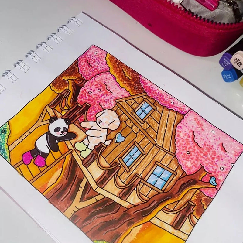 Children's Bear Coloring Book for Educational Fun