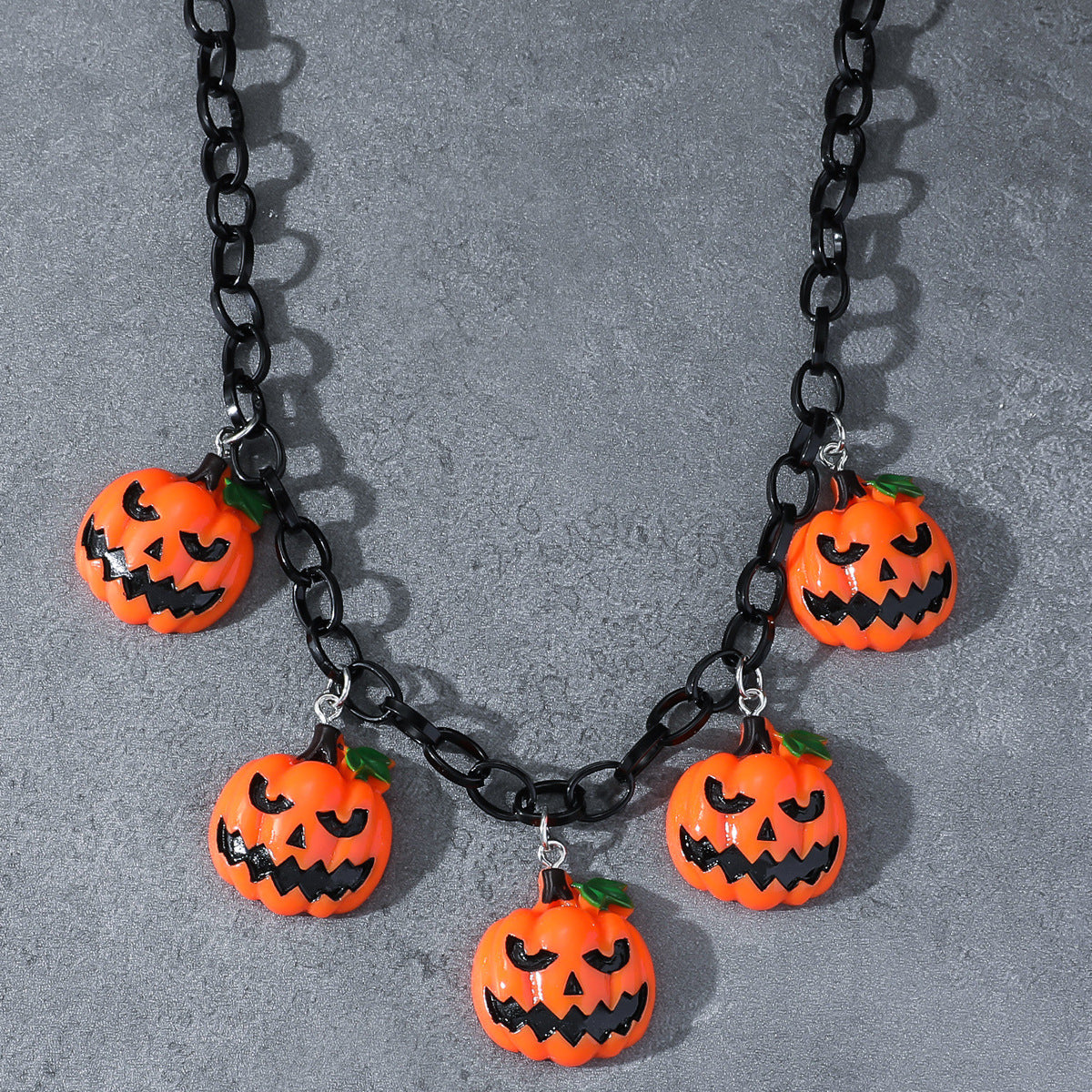 Cute Pumpkin Hanging Short Necklace