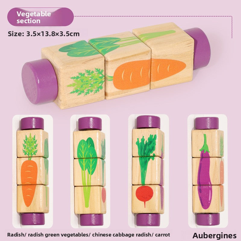 Wooden Rotating Puzzle Toy