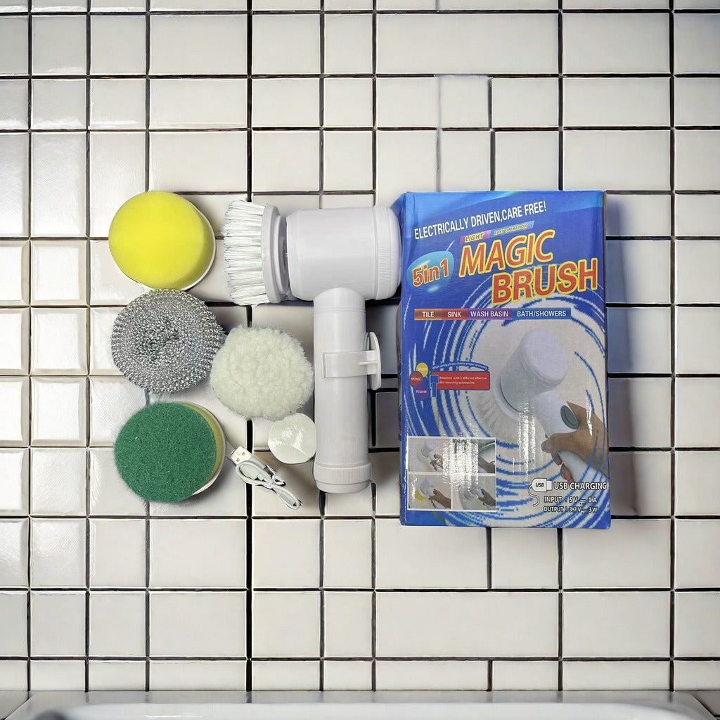 Handheld Wireless Electric Cleaning Brush for Kitchen and Bathroom