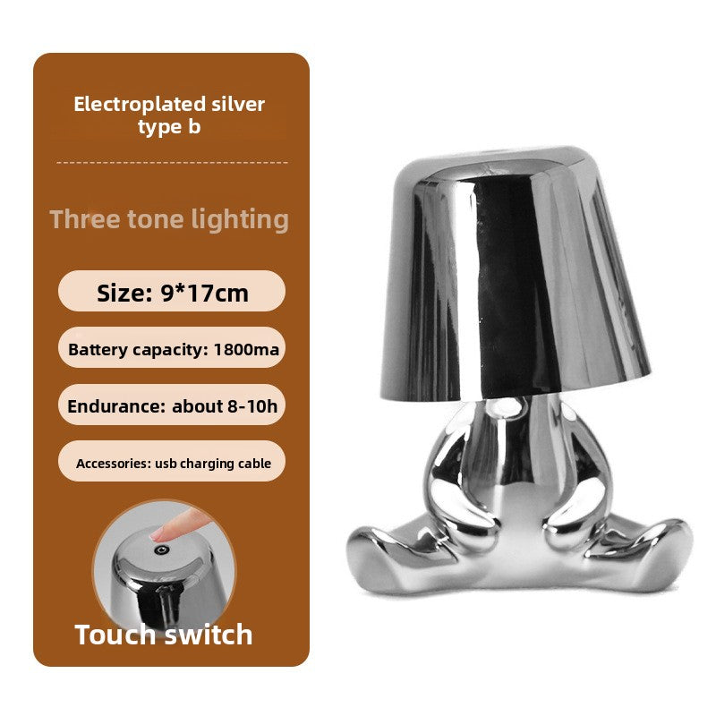 Electroplated Little Golden Man Table Lamp