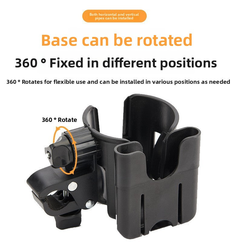 Baby stroller bottle holder