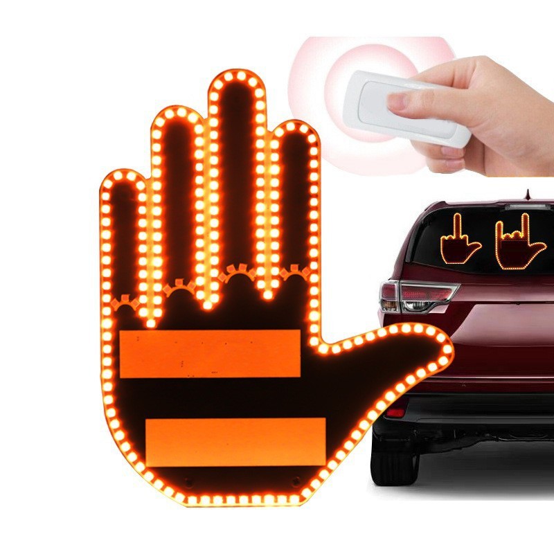 Multi-function Car Gesture Warning Light with Remote Control