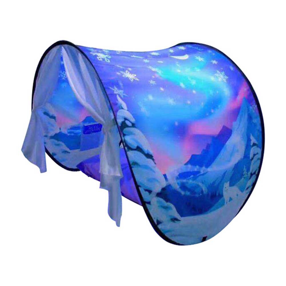 Folding Kids Play Tent with Star Lights Indoor Canopy