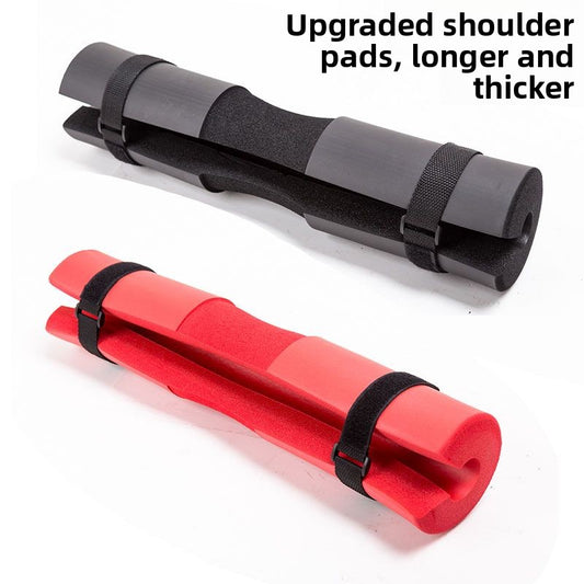 Barbell Bar Sponge Cover - Shoulder Pad with Straps