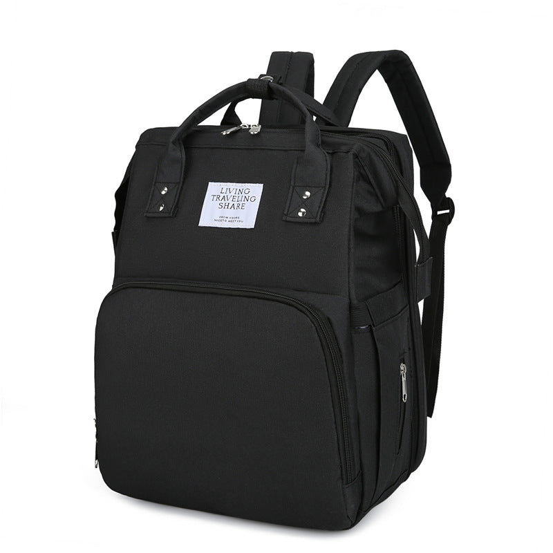 Foldable Mommy Bag with USB Port, Large Capacity Baby Diaper Backpack