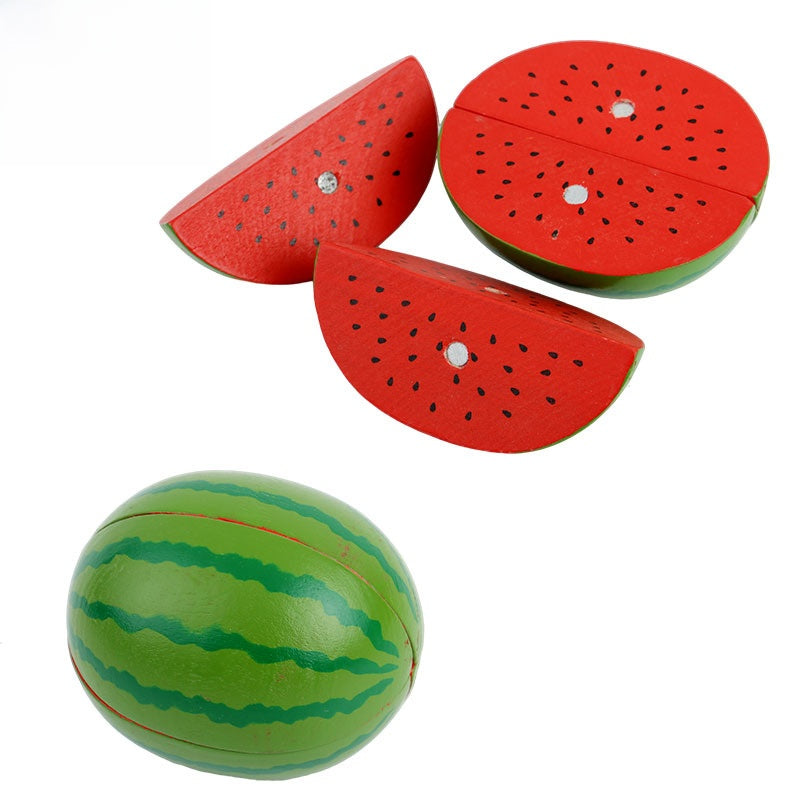 Wooden Vegetable Fruit Cutting Toy