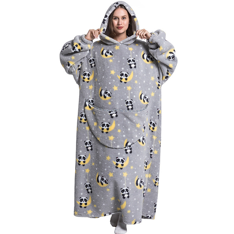 Extra Long Blanket Hoodie - Oversized Warm Pullover