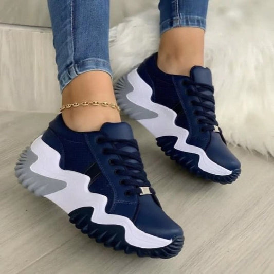 Summer Women's Sneakers - Thick Bottom Canvas Casual Shoes