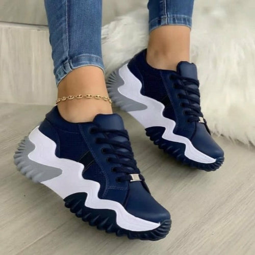 Summer Women's Sneakers - Thick Bottom Canvas Casual Shoes