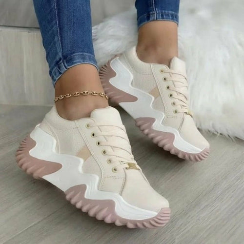 Summer Women's Sneakers - Thick Bottom Canvas Casual Shoes