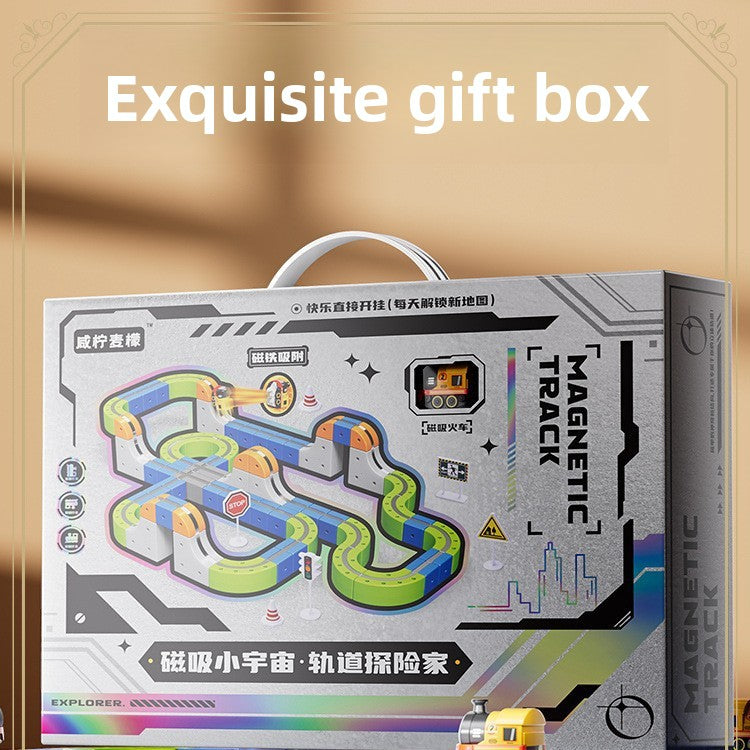 Magnetic Educational Rail Car Toy for Kids