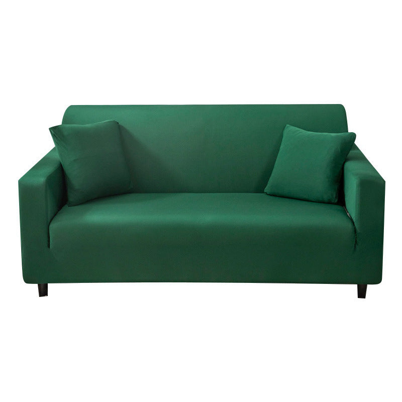 Elastic Solid Color Sofa Cover, Full Coverage Dust Protection