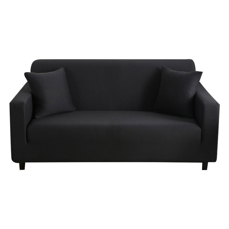 Elastic Solid Color Sofa Cover, Full Coverage Dust Protection