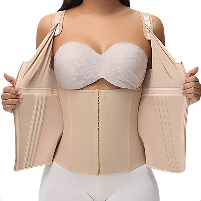 Women's Mesh Shapewear with Built-in Bra Waist Cincher