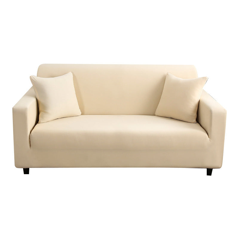 Elastic Solid Color Sofa Cover, Full Coverage Dust Protection