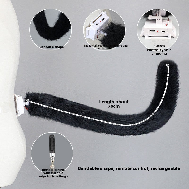 Rechargeable Motorized Cat Ear Headband & a Tail