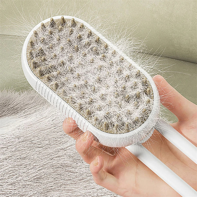 3-in-1 Electric Steam Spray - Pet Grooming Brush