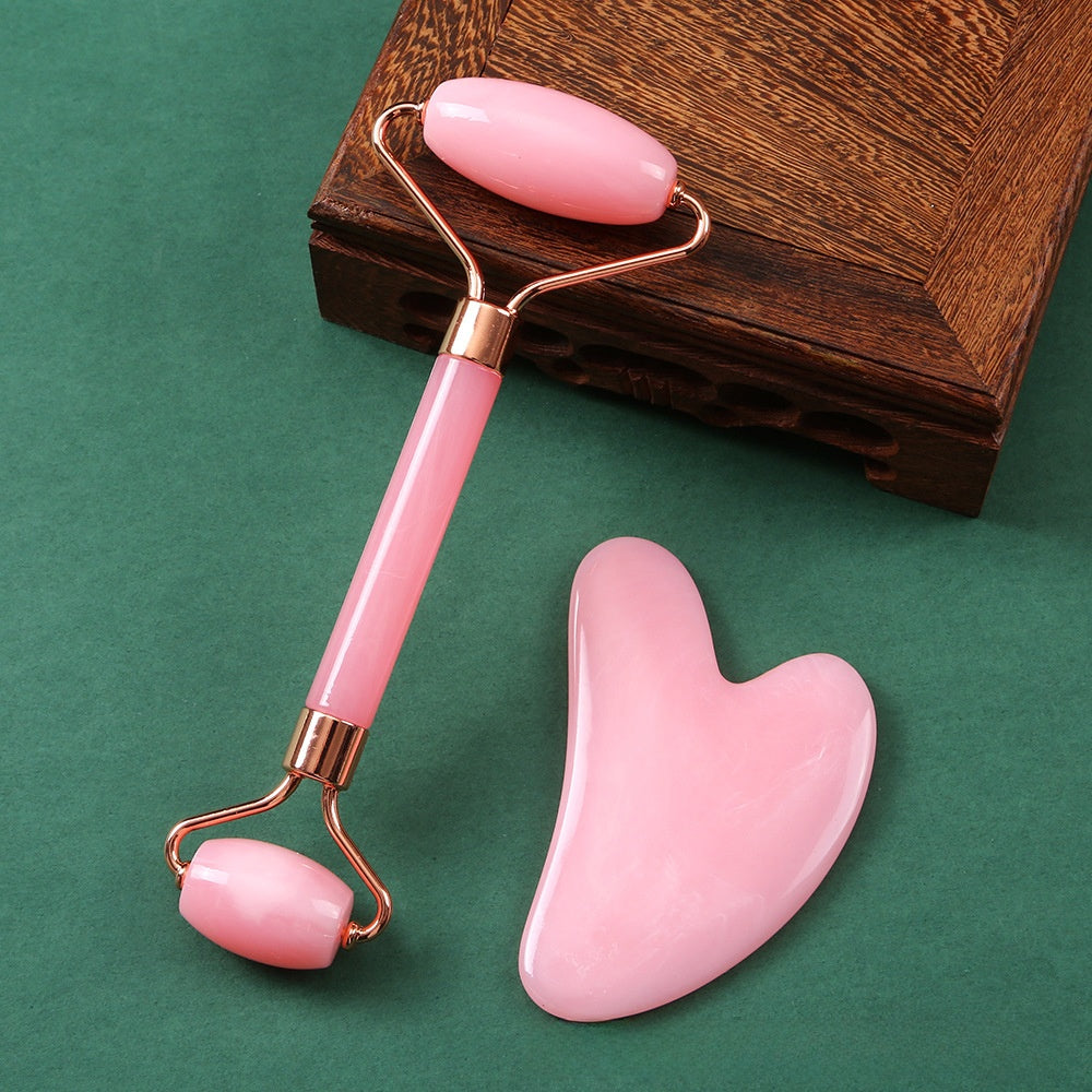 Facial Roller & Scraper Massage Set