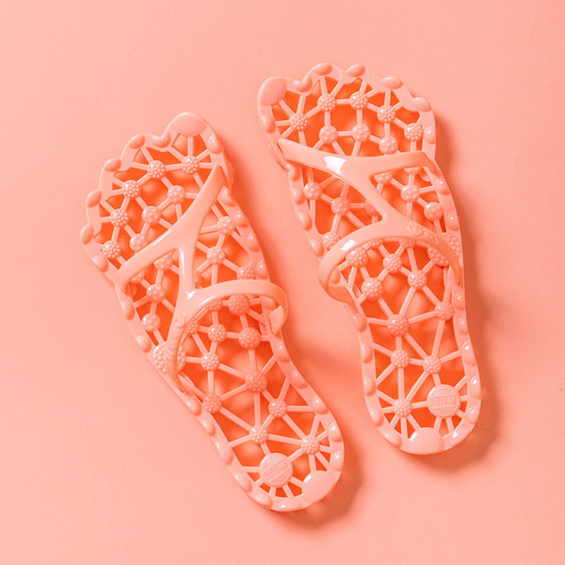 Foot Acupoint Massage Slippers for Bathroom