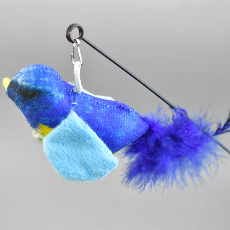 Simulation Bird Cat Toy with Suction Cup