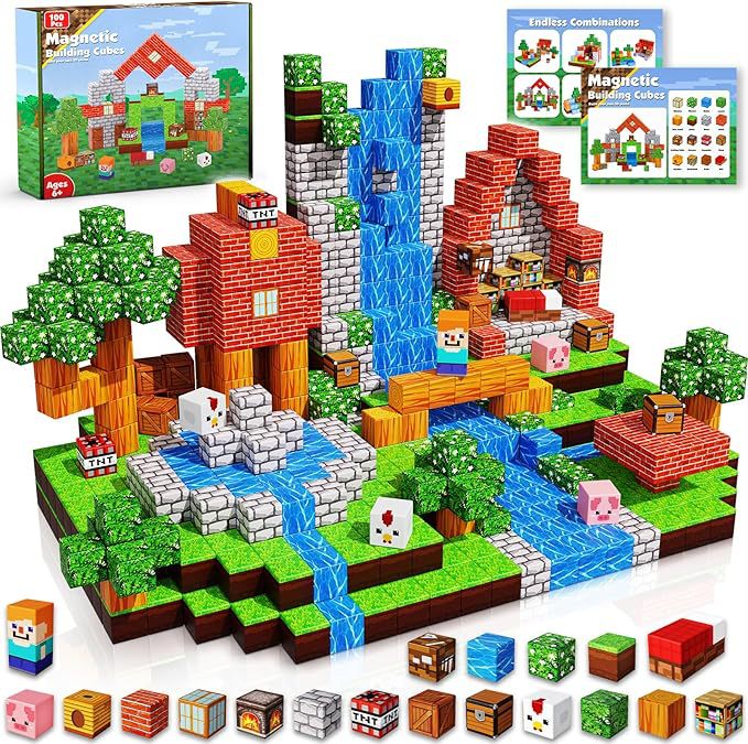 Mini World Magnetic Building Blocks for Kids DIY Castle Construction