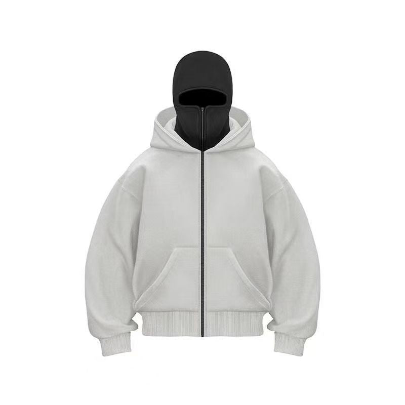 Loose Fleece-Lined Hooded Sweatshirt