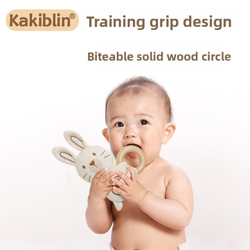 Organic Cotton Baby Teething Hand Rattle Toy
