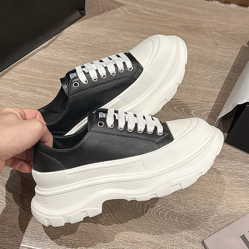 Genuine Leather Platform Casual Shoes