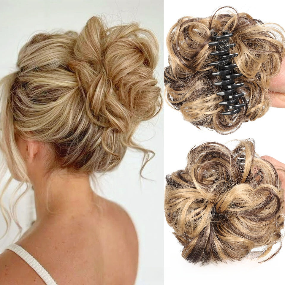 Synthetic Hair Clip Bun