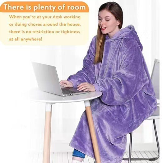 Fleece Hoodie Blanket - Very Warm