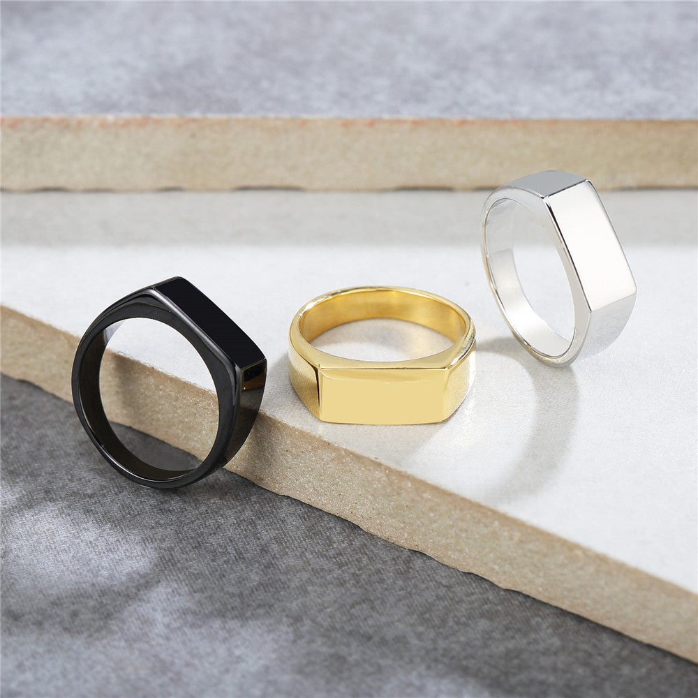Square Seal Titanium Steel Ring