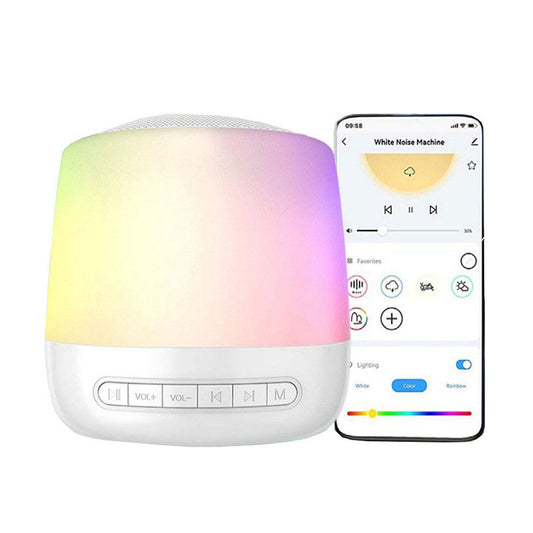 Baby Sleep Aid Lamp with White Noise and Multicolor Light